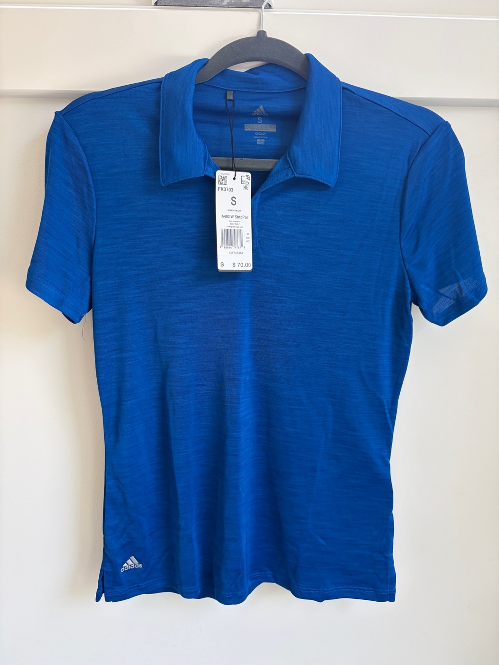 adidas women’s  Royal Blue Short-Sleeve Golf Polo